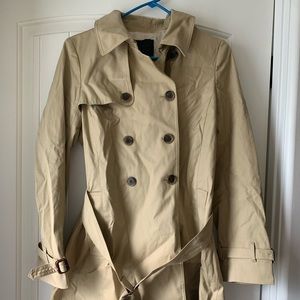 J Cree Trench Coat, Size 8